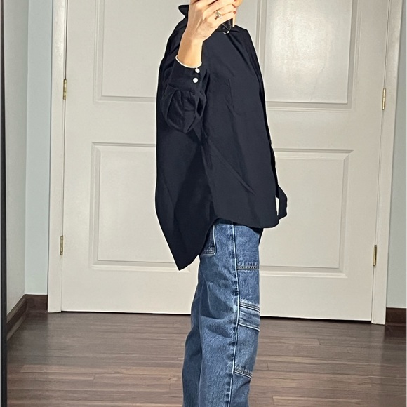 Anthropology Grayson The Hero Navy cotton shirt size 1 - Picture 4 of 12